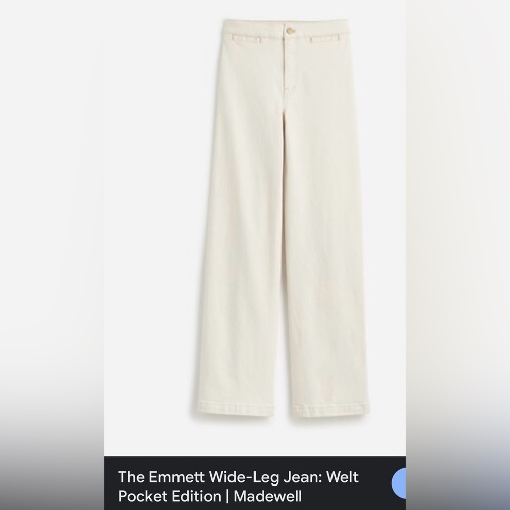 Madewell Emmett Wide-Leg Jeans size 31